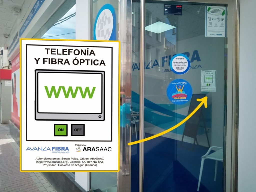 Avanza Fibra coloca pictogramas en todas sus tiendas para ayudar a personas con TEA (Trastorno del Espectro Autista)